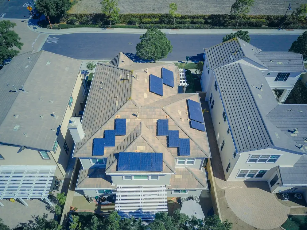 Solar panels on a Holly Springs North Carolina home